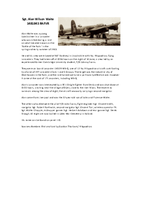 A preview of a PDF biography for Waite, Alan Wilson